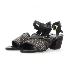 Sandale A.S.98 Ayden Femme Noir | FR-580427SCE