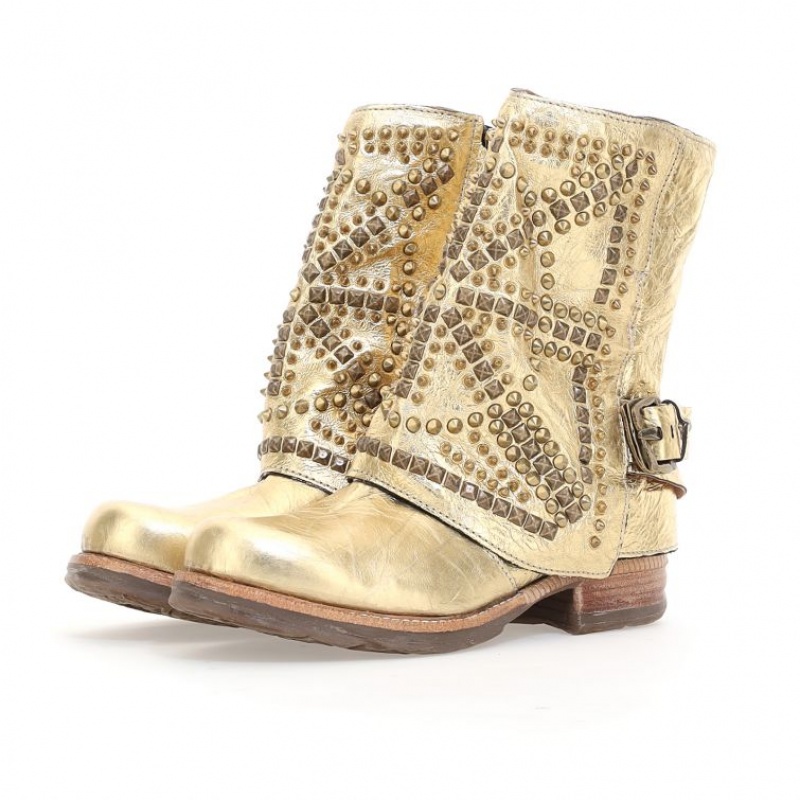 Ankle boots A.S.98 Shana Femme Doré | FR-734865GTB