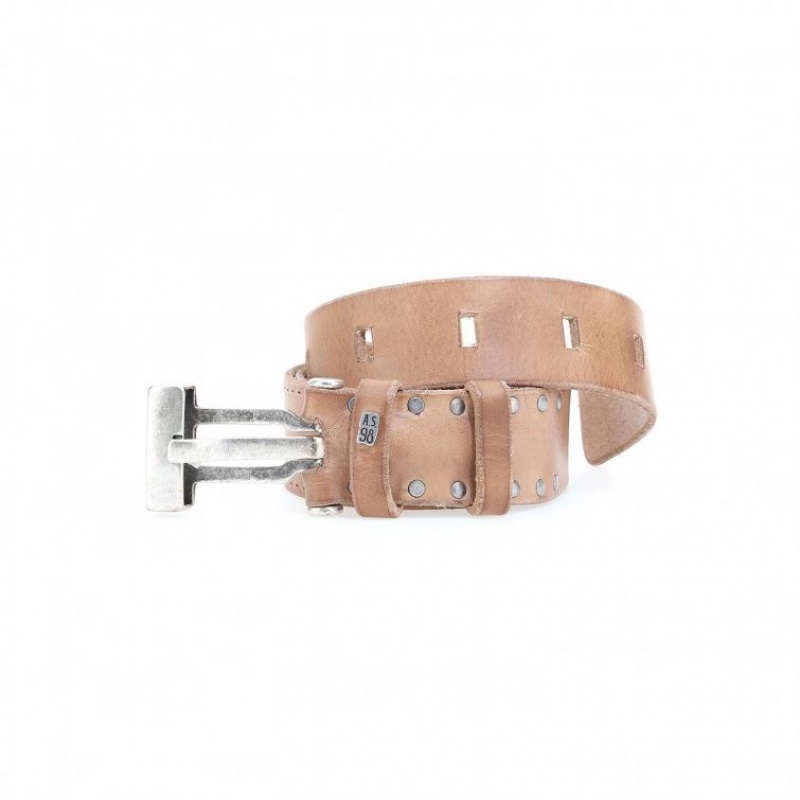 Ceintures A.S.98 Kam Unisex Kaki Clair | FR-245670SXL
