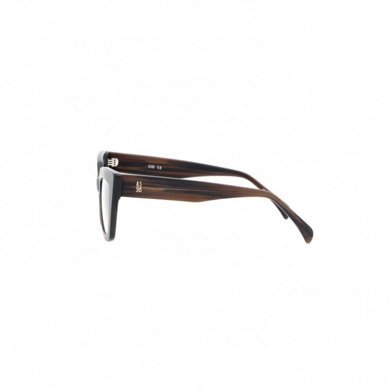 Lunette de Soleil A.S.98 Cliff Femme Marron | FR-256180WFB