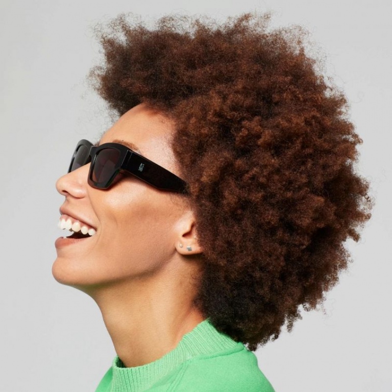 Lunette de Soleil A.S.98 Till Femme Noir | FR-754801NEJ