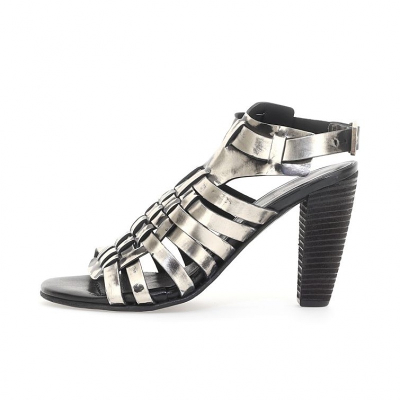 Sandale A.S.98 Barb Femme Platine | FR-465273RCE