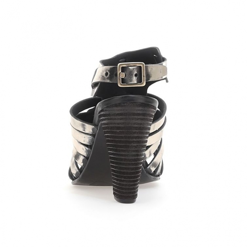 Sandale A.S.98 Barb Femme Platine | FR-465273RCE