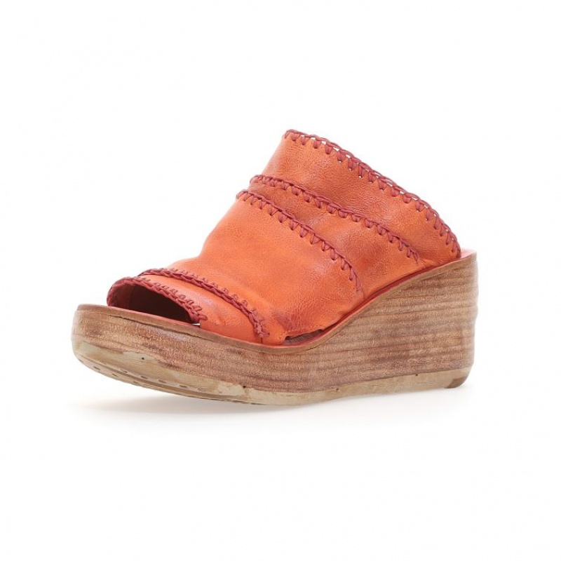Sandale A.S.98 Nivek Femme Orange | FR-821547OZC