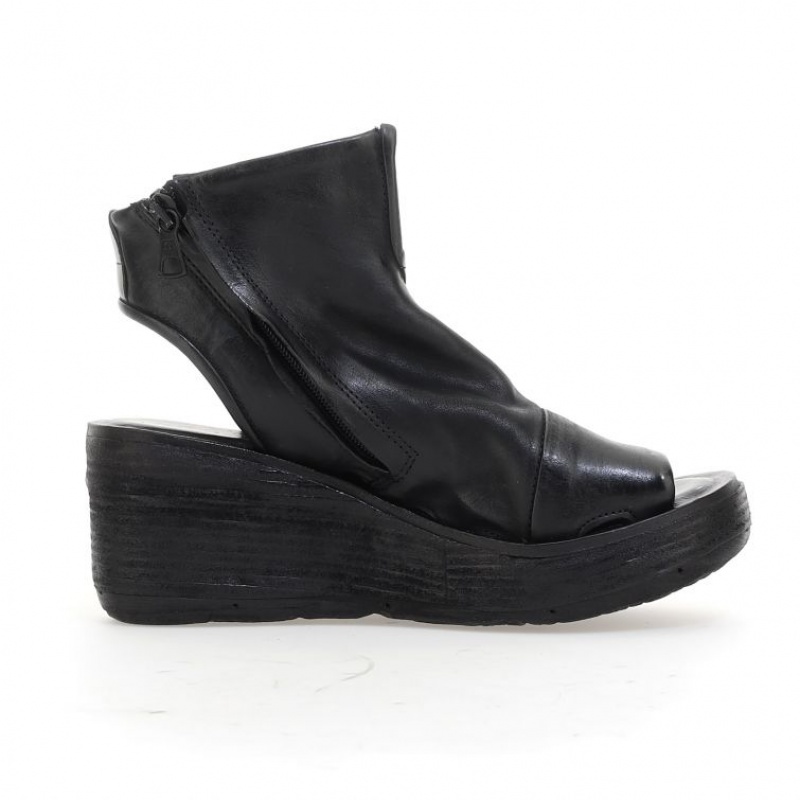 Sandale A.S.98 Nowell Femme Noir | FR-370942IUK