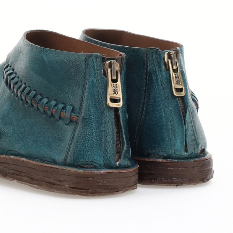 Sandale A.S.98 Romey Femme Vert | FR-986507KIX
