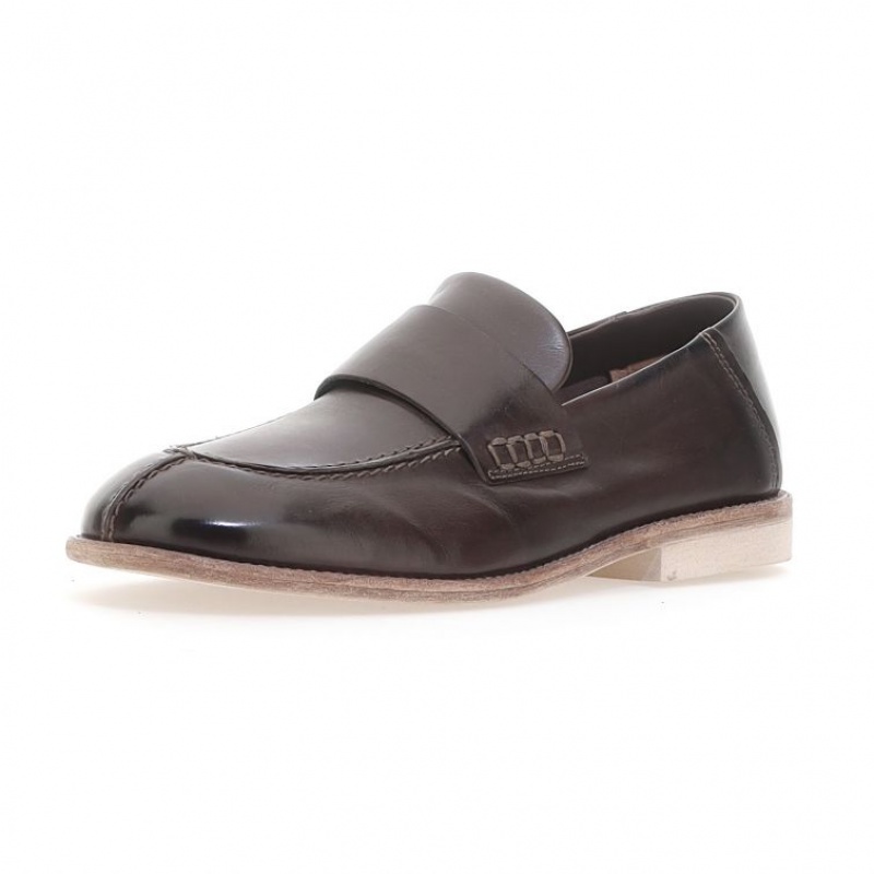 flat shoes A.S.98 Ogden Homme Chocolat | FR-750486EIW