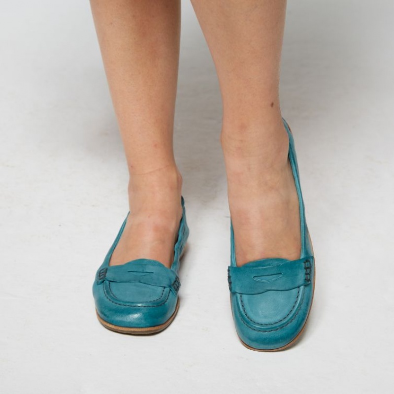 flat shoes A.S.98 Zavia Femme Vert | FR-487192RHA