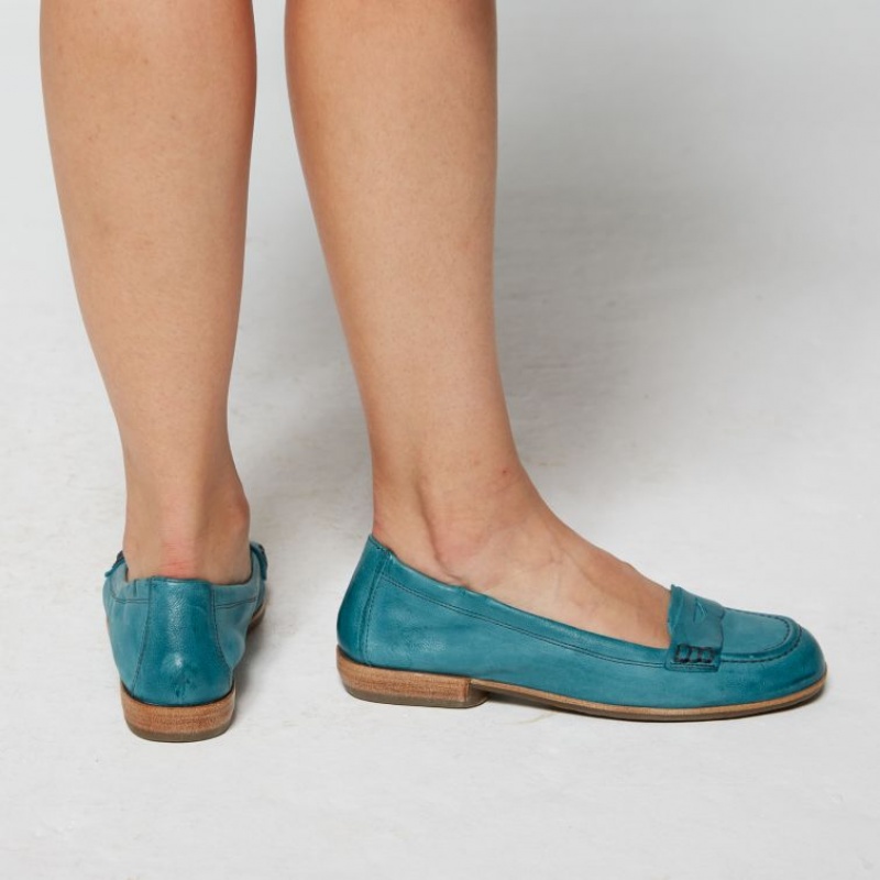 flat shoes A.S.98 Zavia Femme Vert | FR-487192RHA