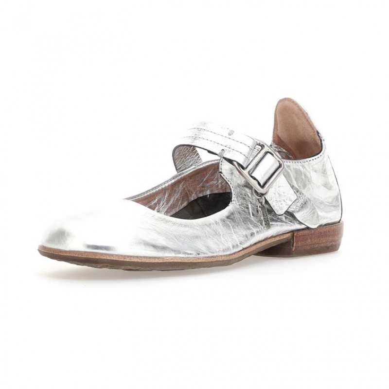 flat shoes A.S.98 Zowie Femme Argent | FR-932604YFH