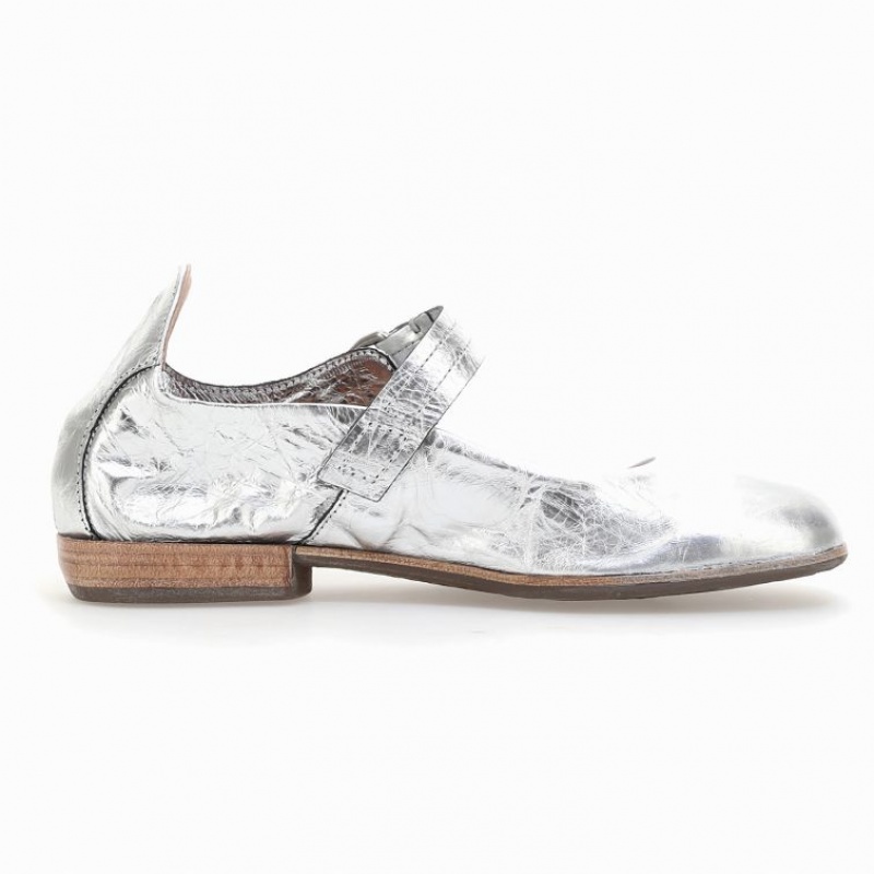 flat shoes A.S.98 Zowie Femme Argent | FR-932604YFH