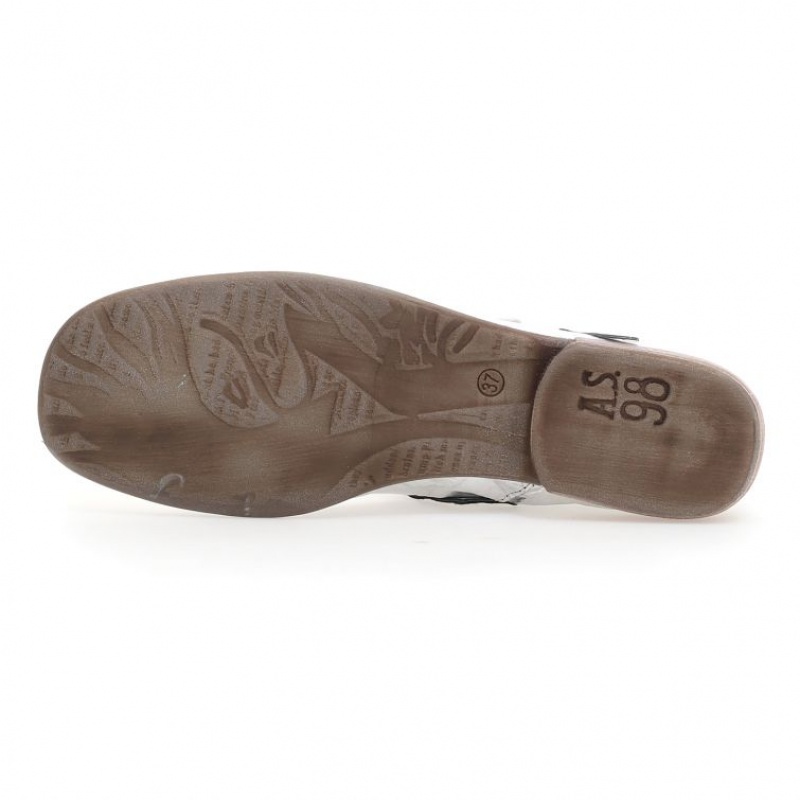 flat shoes A.S.98 Zowie Femme Argent | FR-932604YFH