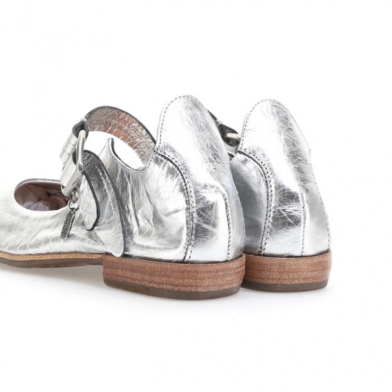flat shoes A.S.98 Zowie Femme Argent | FR-932604YFH